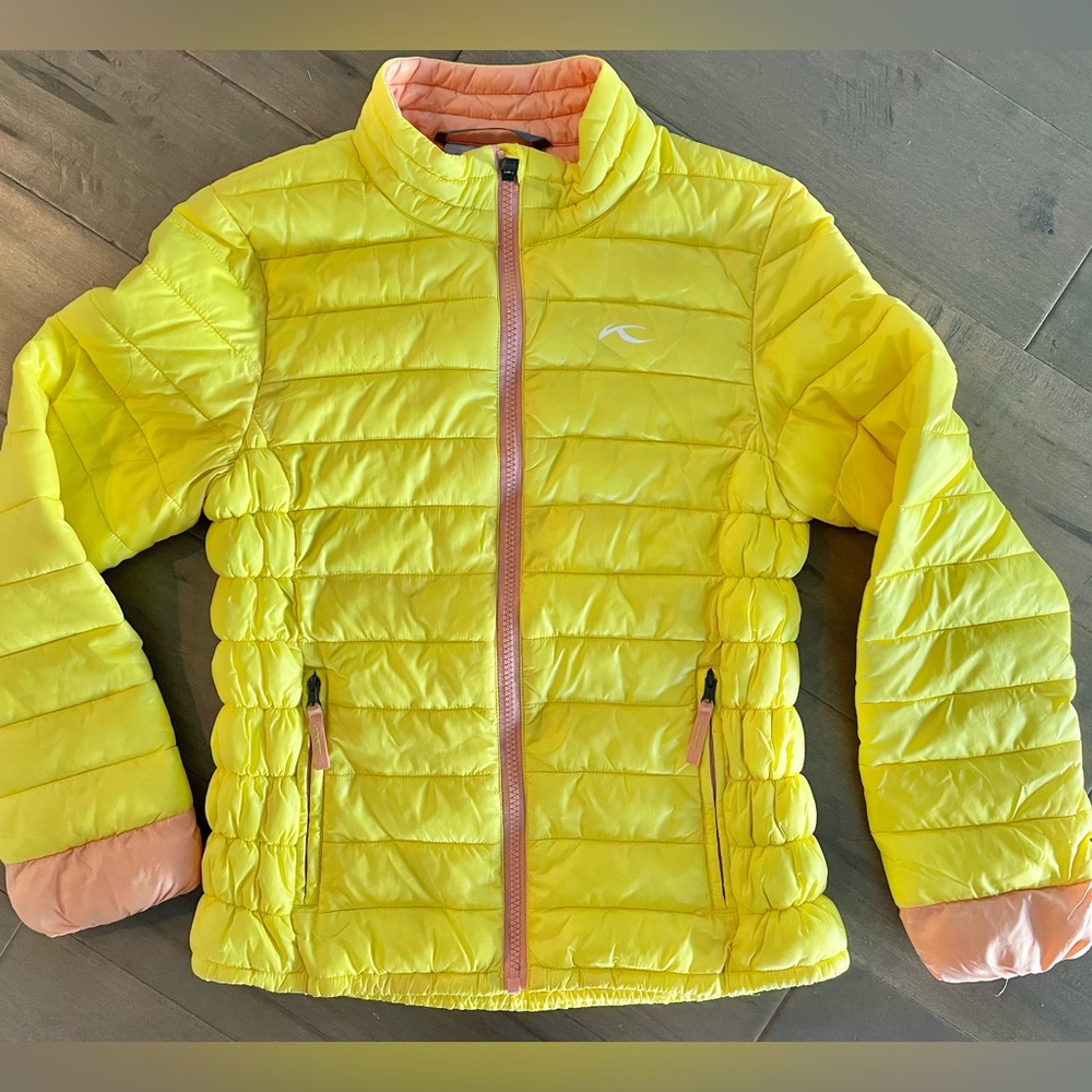 KJUS Ski Winter Jacket  Kids Size 10/12 Yellow